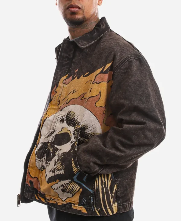 HUF x Marvel Ghost Rider Inspired Denim Jacket