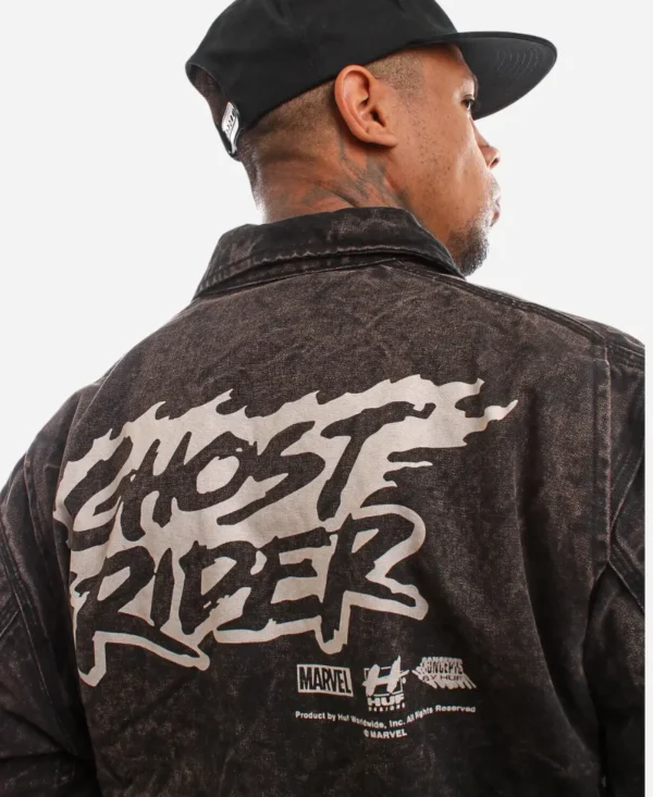HUF x Marvel Ghost Rider Inspired Denim Jacket