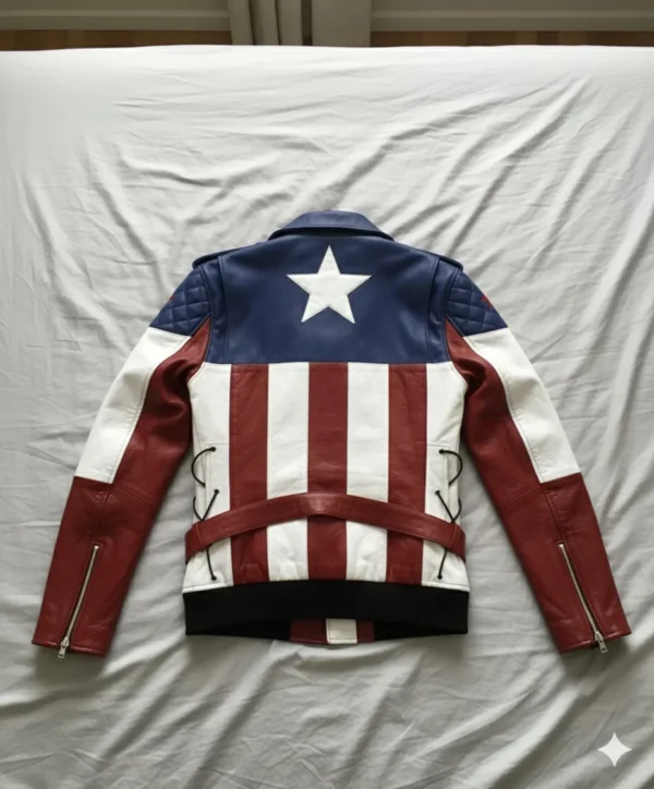 America Leather Jacket Captain Marvel Jacket Mens Varsity