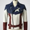 Captain America Leather Biker Jacket | The First Avenger