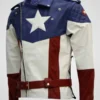 Captain America Leather Biker Jacket | The First Avenger