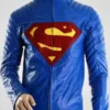 Superman Man Of Steel Blue Leather Jacket