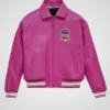 Pink Avirex Leather Jacket
