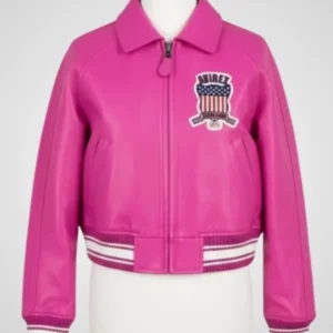 Pink Avirex Leather Jacket
