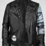 The Nightmare Before Christmas Studded Leather Jacket