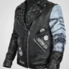 The Nightmare Before Christmas Studded Leather Jacket