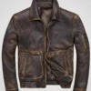 Men American Pilot Air Force Vintage Brown Jacket