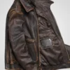 Men American Pilot Air Force Vintage Brown Jacket