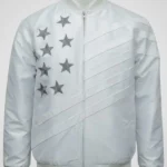 Michael B. Jordan Creed III White Bomber Jacket