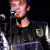 Justin Bieber Balmain Varsity Jacket