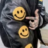 A$ap Rocky Awge Smiley Kaptial Acid Varsity Jacket