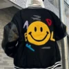 A$ap Rocky Awge Smiley Kaptial Acid Varsity Jacket