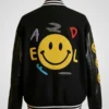 A$ap Rocky Awge Smiley Kaptial Acid Varsity Jacket