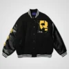 A$ap Rocky Awge Smiley Kaptial Acid Varsity Jacket