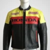 Drake Novikov London Black Biker Honda Leather Jacket