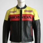 Drake Novikov London Black Biker Honda Leather Jacket