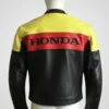 Drake Novikov London Black Biker Honda Leather Jacket
