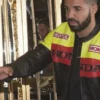 Drake Novikov London Black Biker Honda Leather Jacket