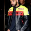Drake Novikov London Black Biker Honda Leather Jacket