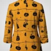Halloween Pumpkin Printed Blazer