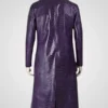 Suicide Squad Joker Purple Leather Coat
