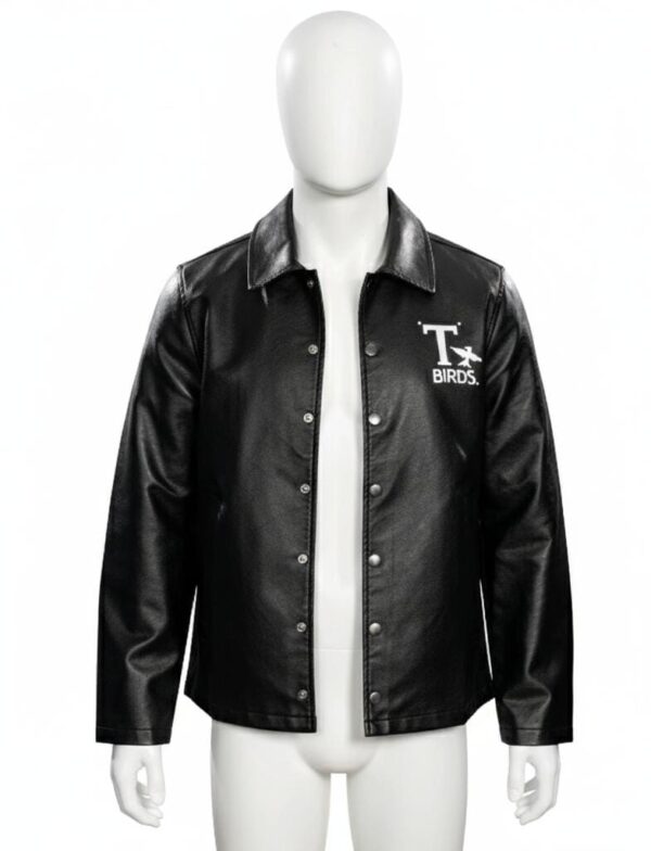 Mad Engine Grease T-Birds Black Leather Jacket