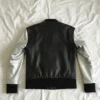 Justin Bieber Silver Sleeves Inspired Balmain by Decarnin Leather Jacket
