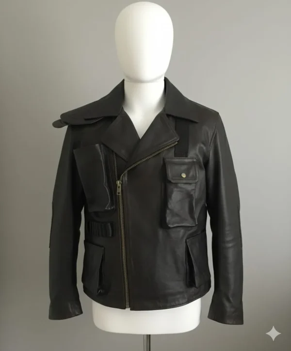 Fury Road Mad Max Tom Hardy Black Leather Jacket
