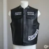 Sons Of Anarchy Charlie Hunnam Biker Leather Vest