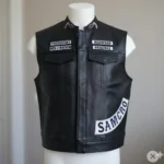 Sons Of Anarchy Charlie Hunnam Biker Leather Vest