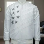 Michael B. Jordan Creed 3 Adonis Cosplay White American Flag Jacket