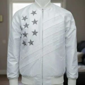 Michael B. Jordan Creed 3 Adonis Cosplay White American Flag Jacket