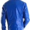 Blue Leather Jacket Superman Man Of Steel Leather Jackets