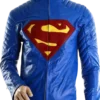 Blue Leather Jacket Superman Man Of Steel Leather Jackets
