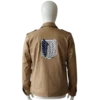 Attack on Titan Shingeki No Kyojin Brown Leather Jacket