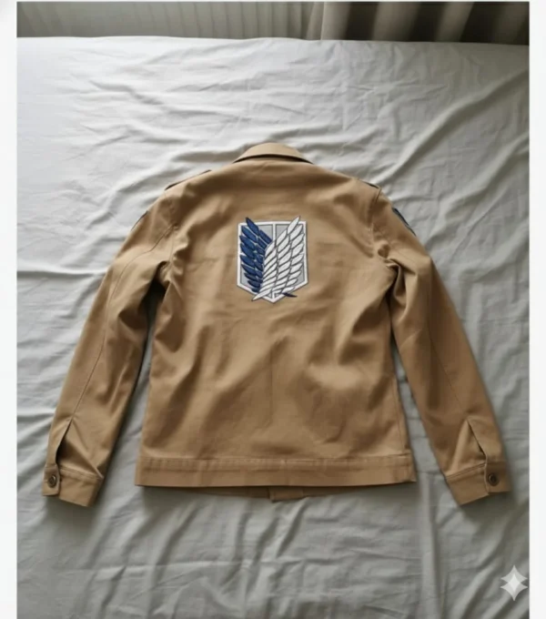 Attack on Titan Shingeki No Kyojin Brown Leather Jacket