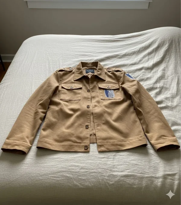 Attack on Titan Shingeki No Kyojin Brown Leather Jacket