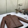 Men's Cafe Racer Brown Leather Jacket Men's Cafe