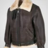 Leon Kennedy Resident Evil 4 Shearling Leather Jacket