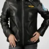 Kelly McGillis Top Gun Flight Black Leather Jacket