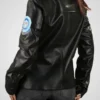 Kelly McGillis Top Gun Flight Black Leather Jacket