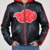 Naruto Akatsuki Hooded Leather Jacket