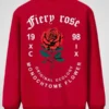 Valentine’s Day Men Romantic Rose and Slogan Print Jacket