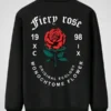 Valentine’s Day Men Romantic Rose and Slogan Print Jacket