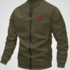 Valentine’s Day Men Romantic Rose and Slogan Print Jacket
