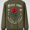 Valentine’s Day Men Romantic Rose and Slogan Print Jacket