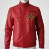 Cobra Kai Red Leather Jacket Johnny Lawrence Inspired Jacket