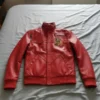 Cobra Kai Red Leather Jacket Johnny Lawrence Inspired Jacket