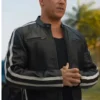 F9 Vin Diesel Black Leather Jacket