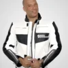 Vin Diesel Fast And Furious 7 Jacket Dominic Toretto White Leather Jacket